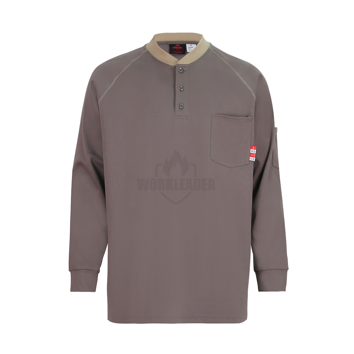 FR Contrast Henley Shirt H2105R-2